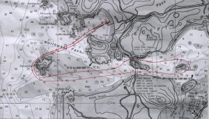 Deception Pass Dash - 6 mile Race Route. Click to enlarge.